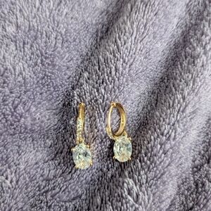 Women's Gold and Silver Hoop Earrings